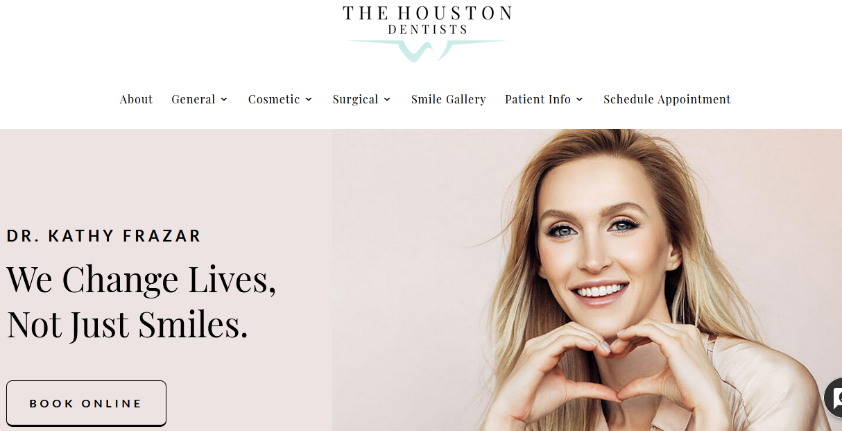 The Houston Dentists website